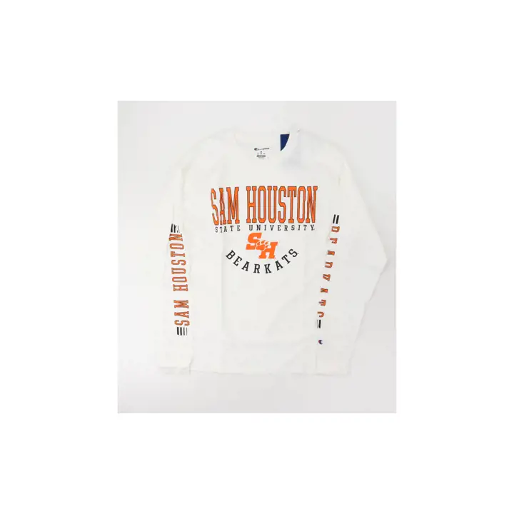 T-shirt manches longues Sam Houston State Bearkats NCAA multi frappes blanc
