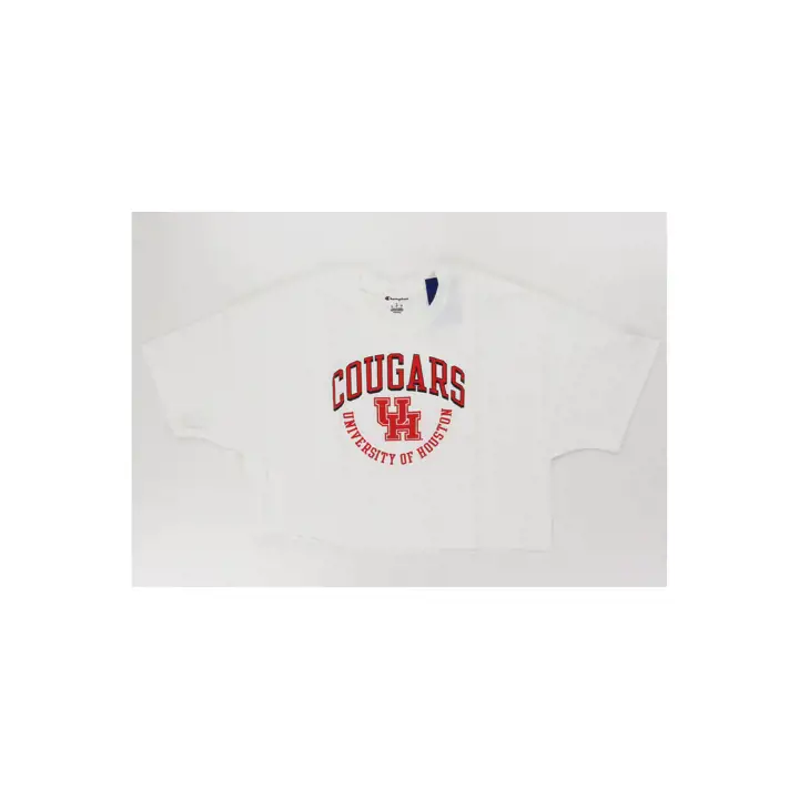 T-shirt court blanc pour femme Houston Cougars NCAA