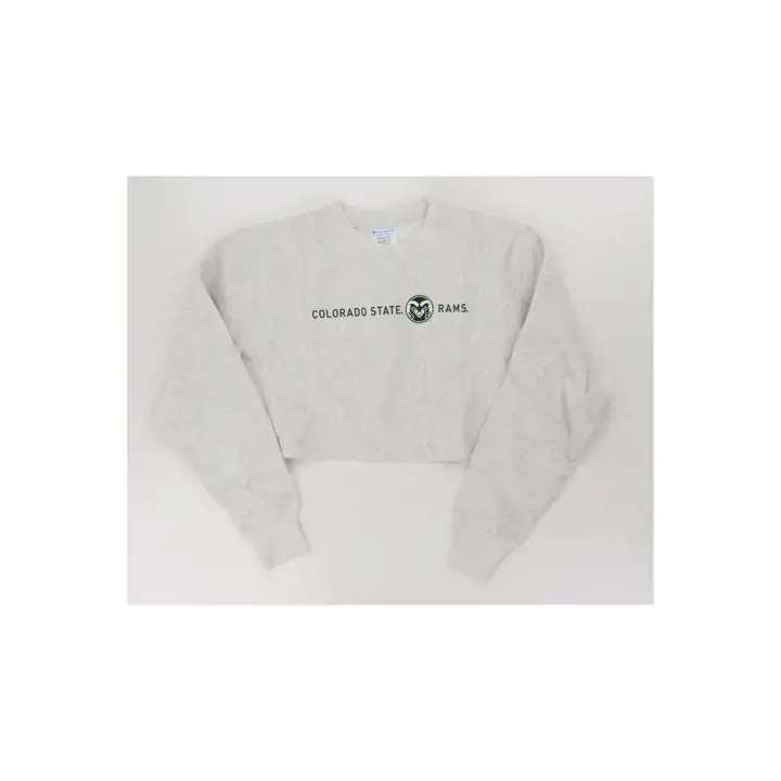Colorado State Rams NCAA Femme Cropped Reverse Weave SILV