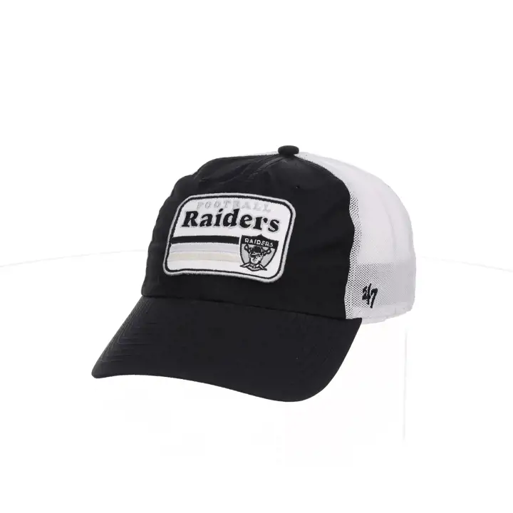LAS VEGAS RAIDERS NFL Casquette Campscape '47 Clean Up noire historique