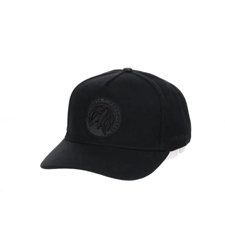 Minnesota Timberwolves NBA PS Triple Black Casquette Snapback Noir/Noir/