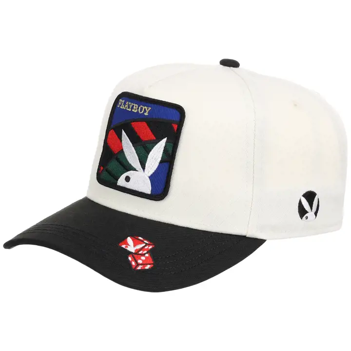 Casquette Playboy Casino A-Frame Snap wht/ blk