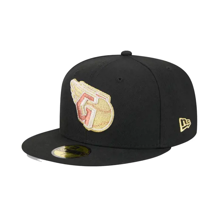 CLEVELAND GUARDIANS MLB MEDALS 59FIFTY BLK PROGRESSIVE FIELD