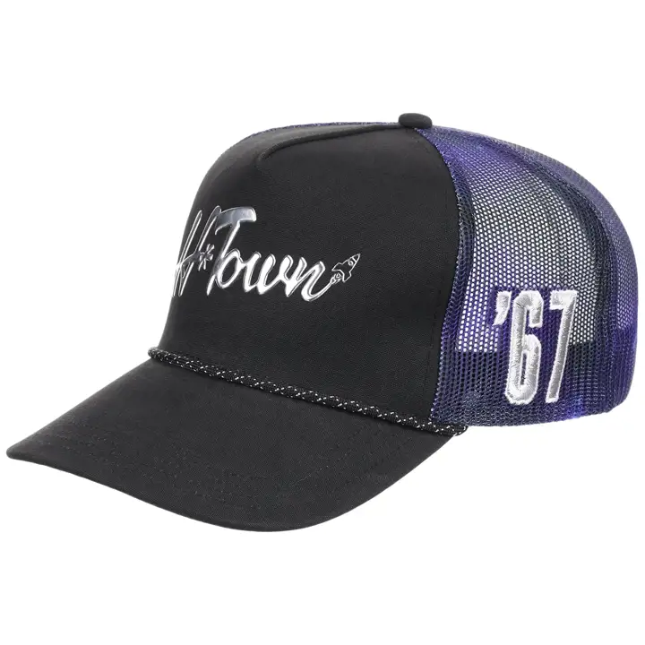Casquette Trucker A-Frame Houston H-Town Galaxy BLK/AST