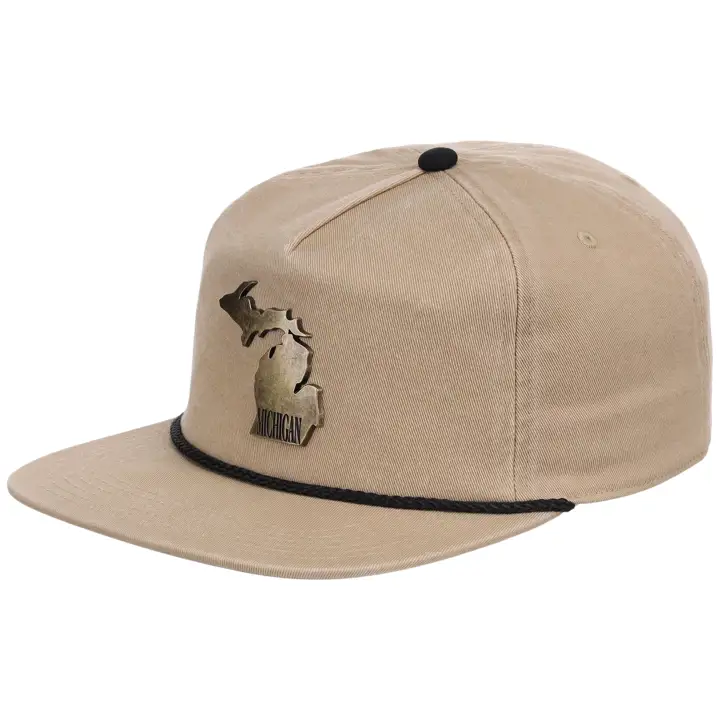 Emblème métallique MICHIGAN Golfeur KHA/CUIVRE