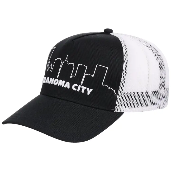 Casquette de routier A-Frame skyline Oklahoma City NOIR/BLANC