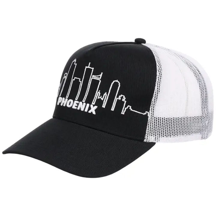 Casquette de camionneur BLK/WHT Skyline A-Frame PHOENIX