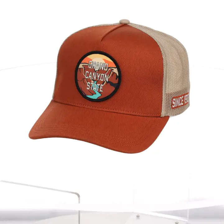 Casquette trucker A-Frame Arizona Local Patch MARRON/TAN