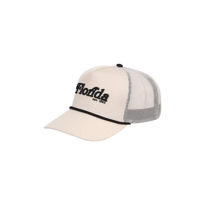 Casquette trucker en forme A FLORIDE État Fondée IVO/BLK