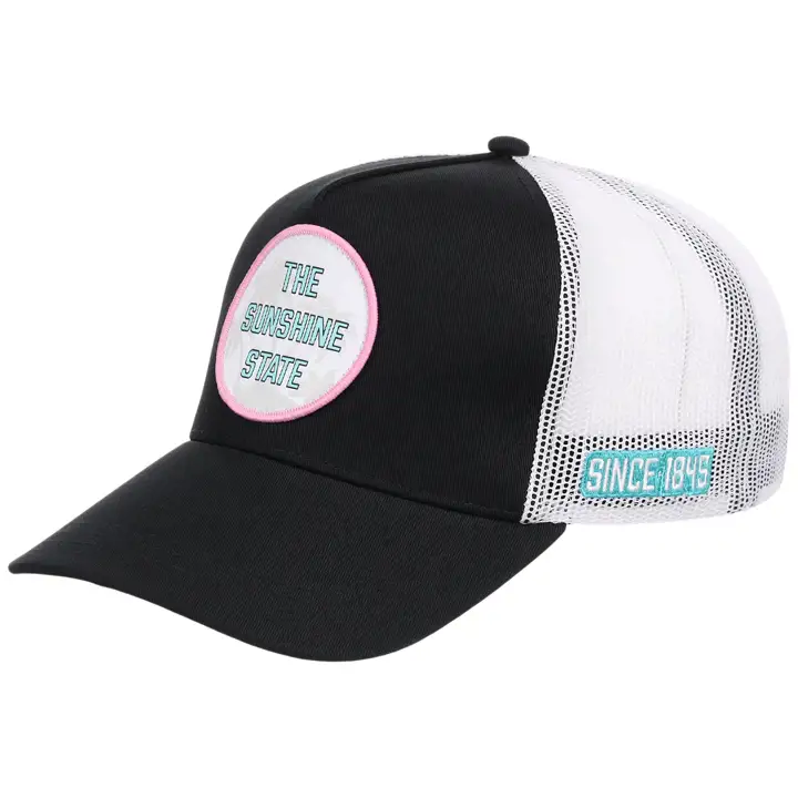 Casquette filet A-Frame Trucker MIAMI Local Patch BLK/TURQ