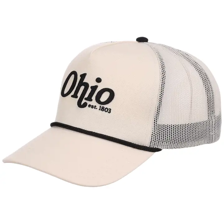 Casquette de camionneur OHIO State Est. A-Frame IVO/NOIR