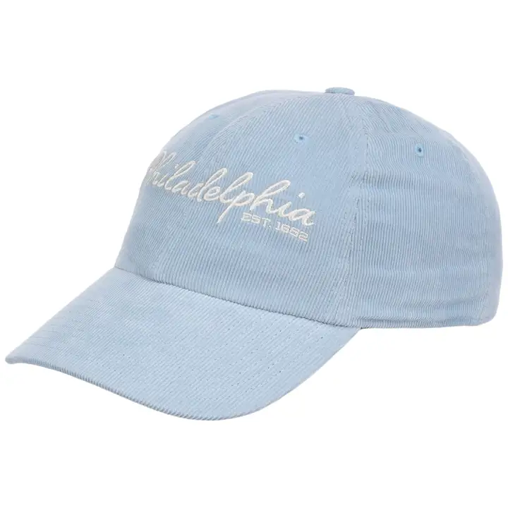 Casquette papa en velours côtelé Philadelphia Color Pack LBL/WHT