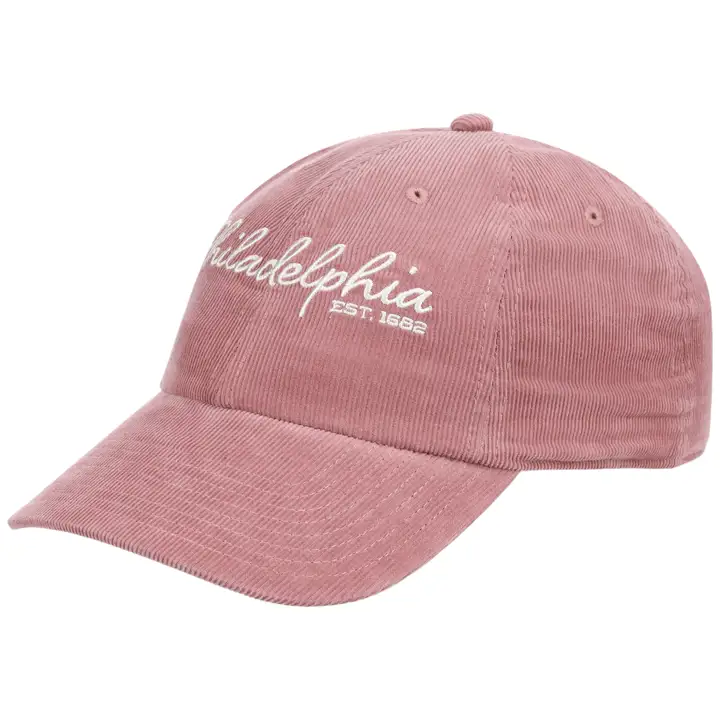 Casquette Papa Philadelphia Color Pack en Coton Côtelé Rose/BLC