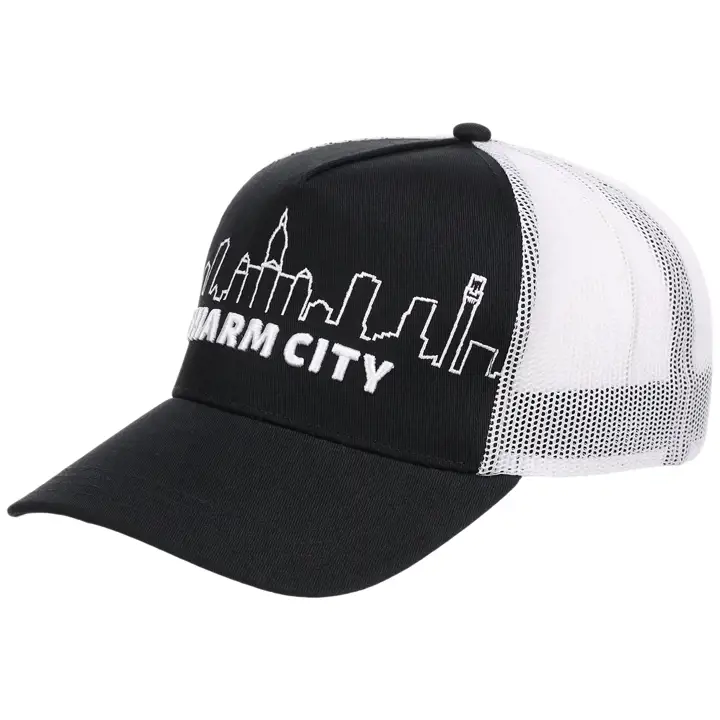 Baltimore Skyline Casquette Trucker Noire et Blanche