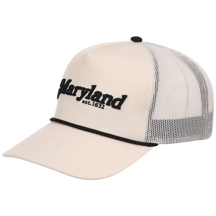 MARYLAND State Est. Casquette camionneur A-Frame IVO/BLK