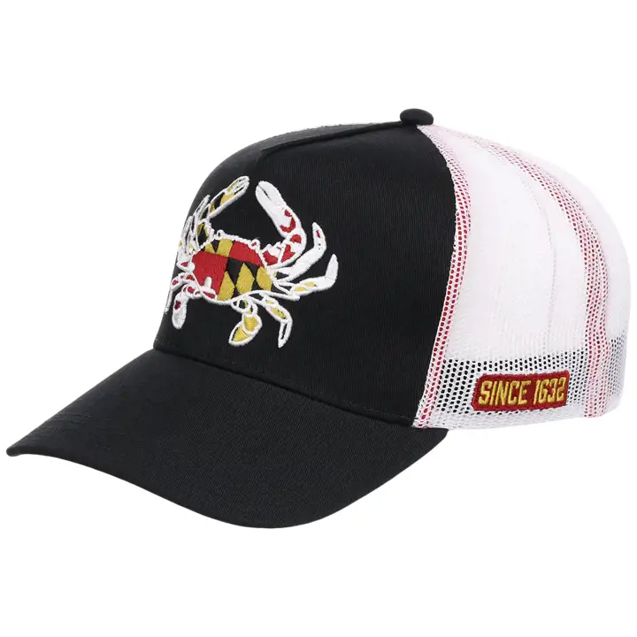 MARYLAND Local Patch Casquette Trucker Noire/Blanche