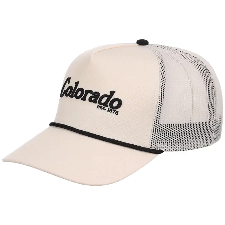 Colorado State Est. A-Frame Trucker Ivoire/Noir