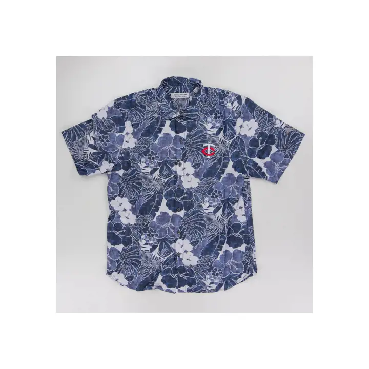 Minnesota Twins MLB TB Coconut Point Flora Shirt Bleu marine