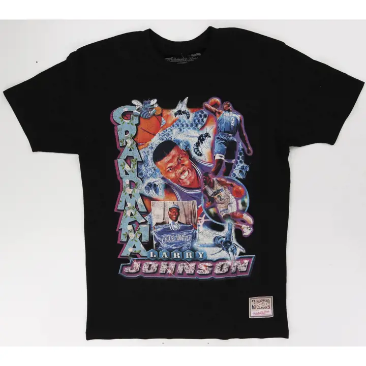 T-shirt joueur Larr Charlotte Hornets NBA Vintage Hype Vol 1