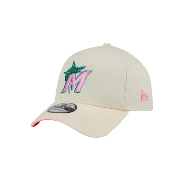 Casquette 9FORTY SERAPE A-FRAME MLB Miami Marlins BLANC/BLANC/NOIR