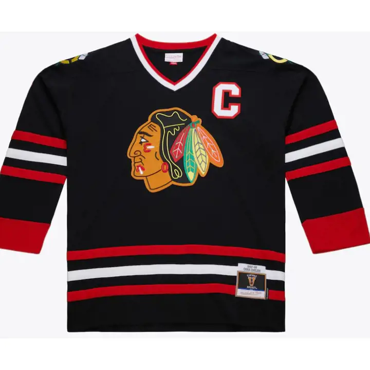 Maillot Power Play LNH des Blackhawks de Chicago Chris Chelios Noir 3