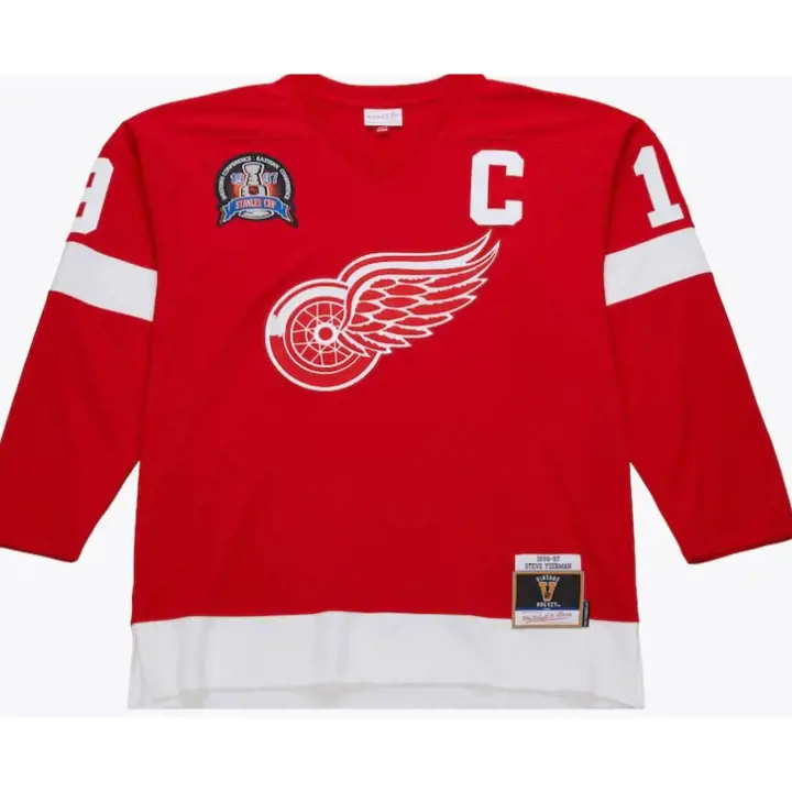 Maillot Power Play NHL des Redwings de Detroit Steve Yzerman Rouge 199
