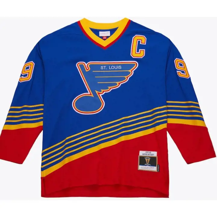 Maillot Power Play des Blues de Saint-Louis LNH Wayne Gretzky bleu 199