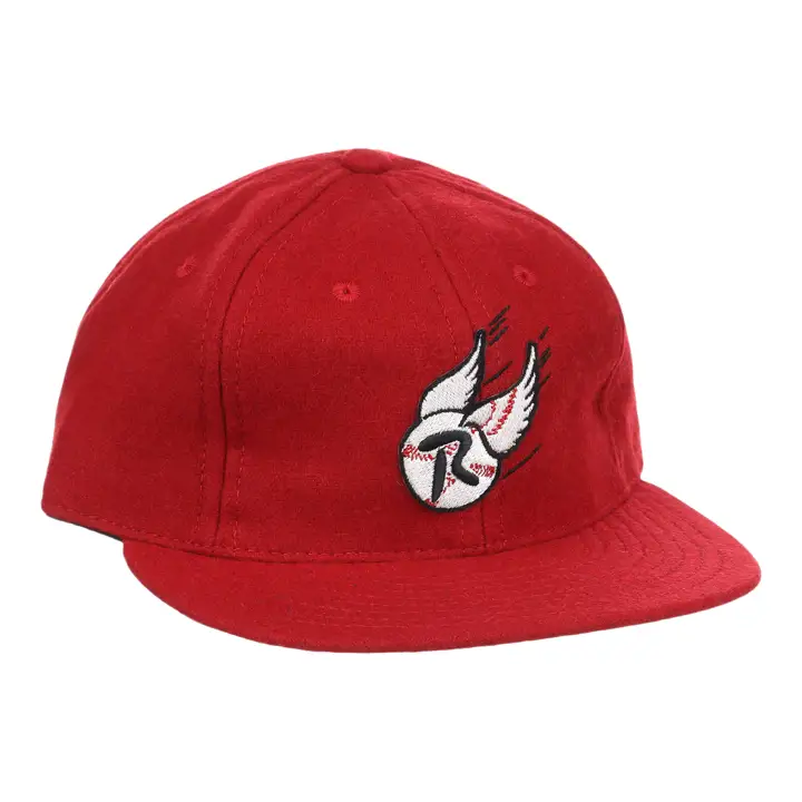 Casquette de baseball en laine vintage Rochester Red Wings rouge