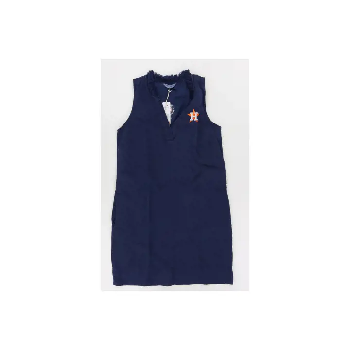 Robe droite à volants et motifs palmiers Houston Astros MLB pour femme - 24 BLEU MARINE