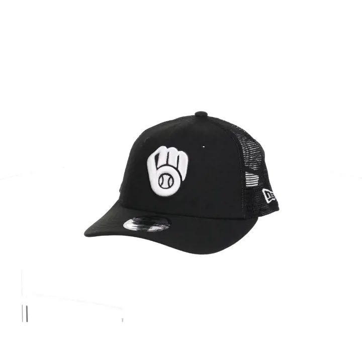Milwaukee Brewers MLB NEW ERA YTH BLK/WHT 9SEVENTY TRUCKER B