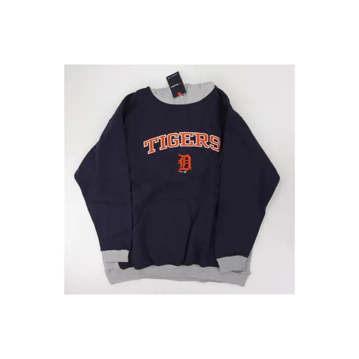 SWEAT À CAPUCHE DETROIT TIGERS MLB PROFILE MARINE/GRIS CLAIR MOT-SYMBOLE