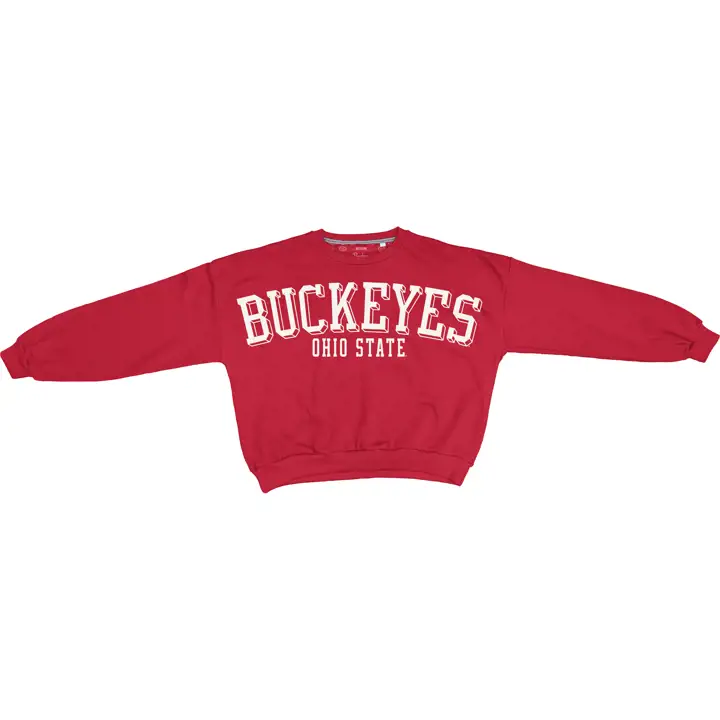 Molleton surdimensionné semi-professionnel Ohio State Buckeyes NCAA pour femme 2