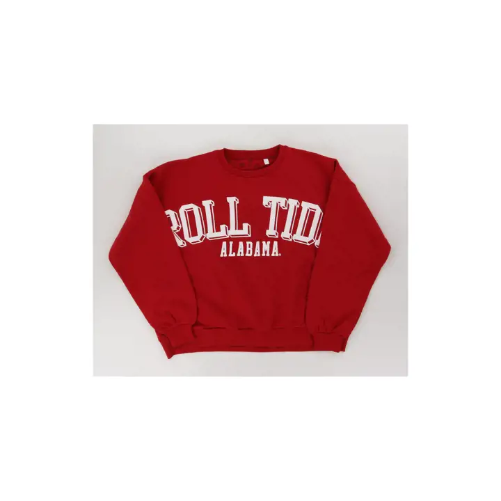 Polaire surdimensionnée semi-professionnelle NCAA pour femme Alabama Crimson Tide