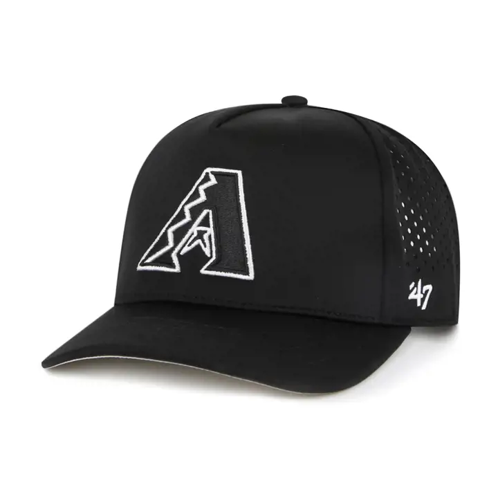 Casquette ajustable « Hitch » Equalizer MLB des Diamondbacks de l'Arizona de '47, noir et blanc