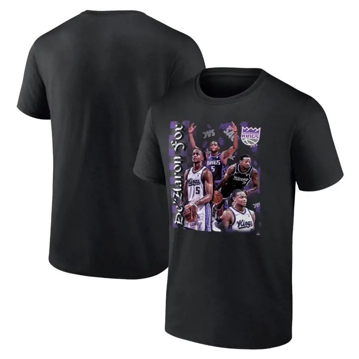 SACRAMENTO KINGS NBA T-shirt Hype Moderne DEAARON FOX Noir