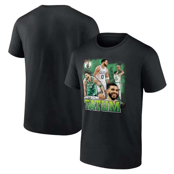 T-shirt NBA moderne Boston Celtics Hype JAYSON TATUM Noir