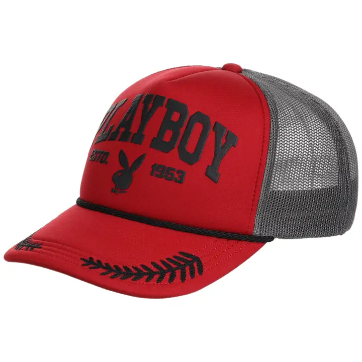 Camionneur en mousse Playboy Varsity Rouge/gris