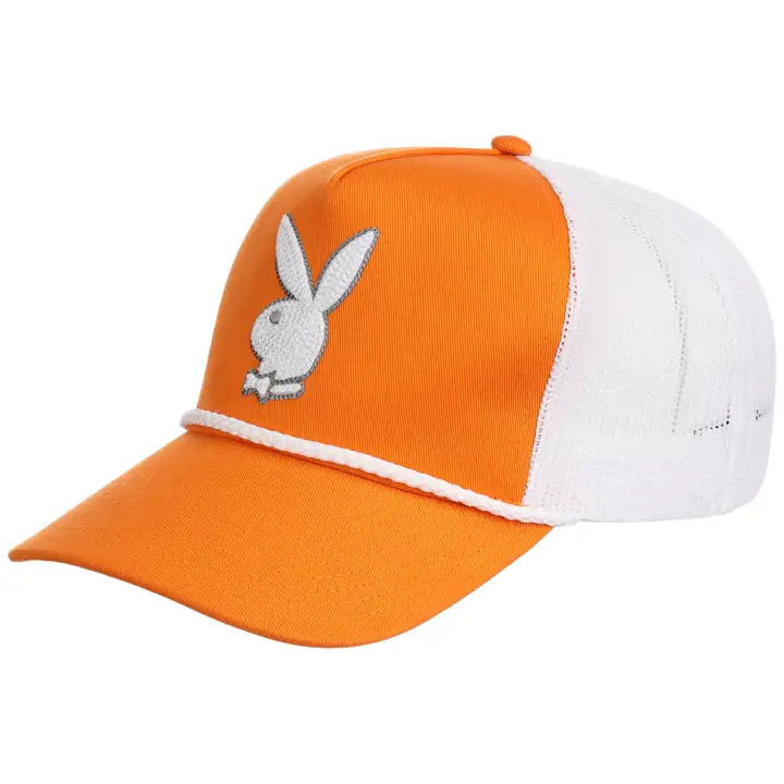 Casquette camionneur Playboy A-Frame Org/wht