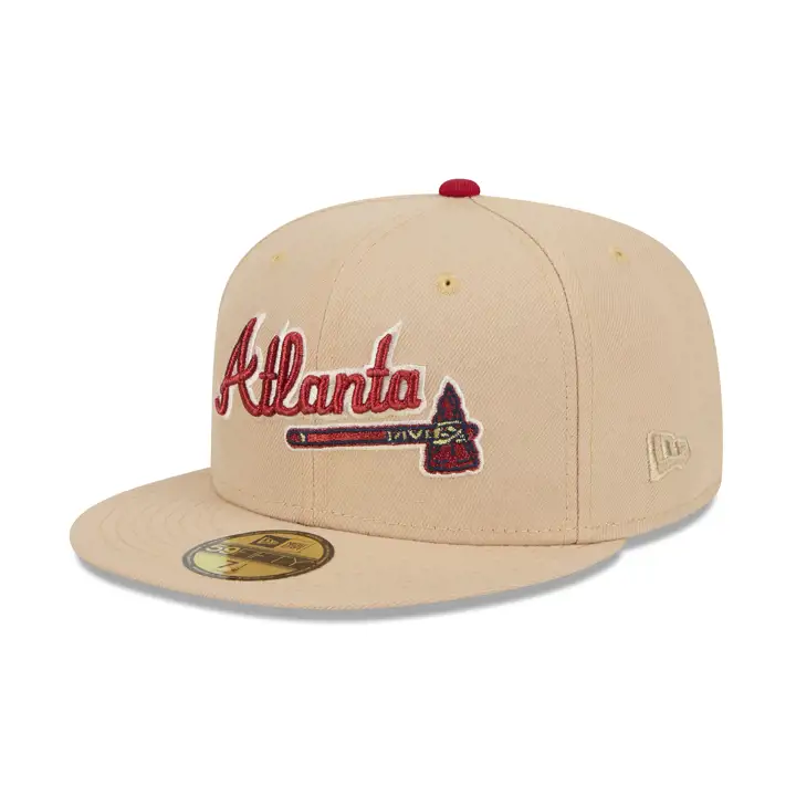 Braves MLB Box Seats 59FIFTY Tan/ tan/ kgrn Fulton Stadium