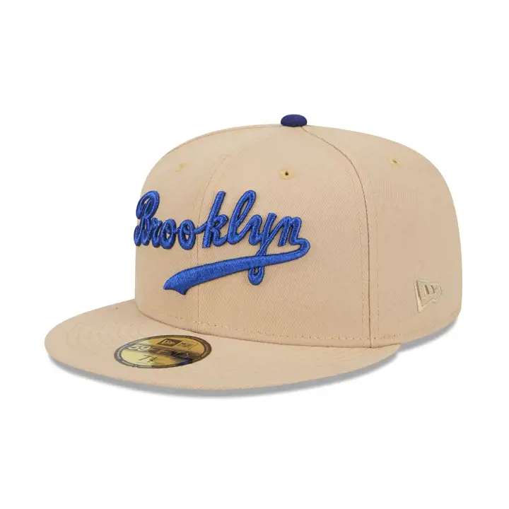 Dodgers MLB Box Seats 59FIFTY Tan/ tan/ kgrn Ebbets Field