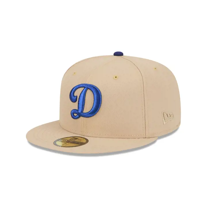 Dodgers MLB Box Seats 59FIFTY Tan/ tan/ kgrn Dodgers Stadium