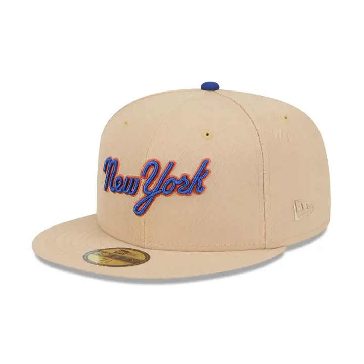Mets MLB Box Seats 59FIFTY Tan/ tan/ kgrn Shea Stadium