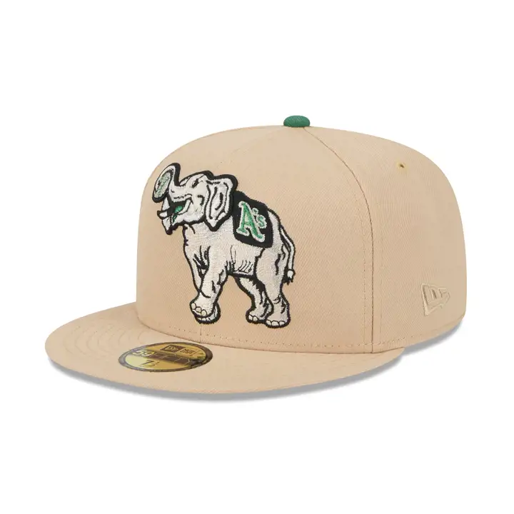 Phila A's MLB Box Seats 59FIFTY BEIGE/BEIGE/VERT FONCÉ