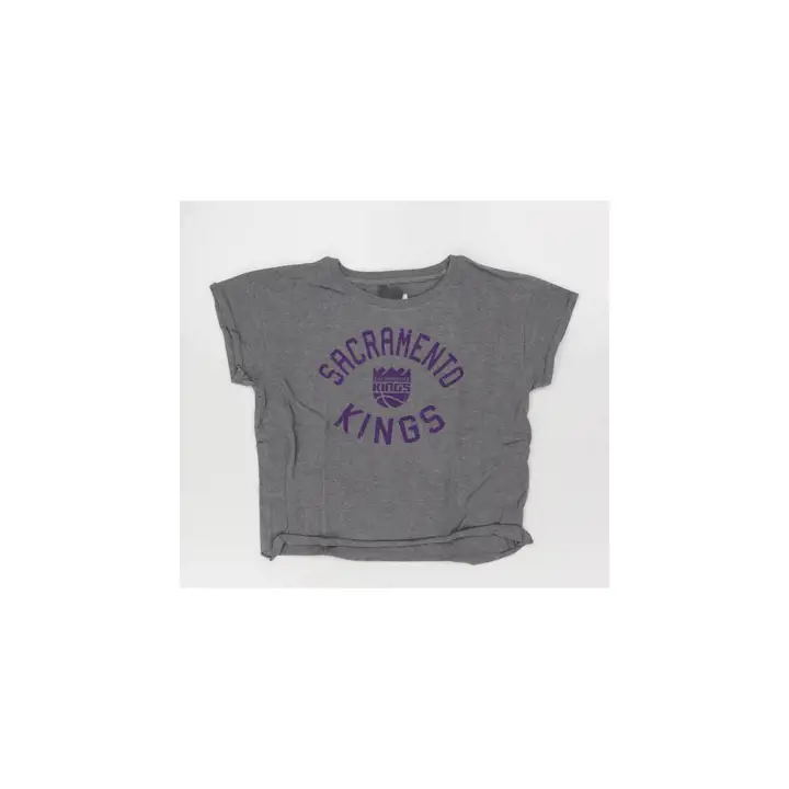 T-shirt crop pour femme Alana NBA Sacramento Kings 24 GRIS