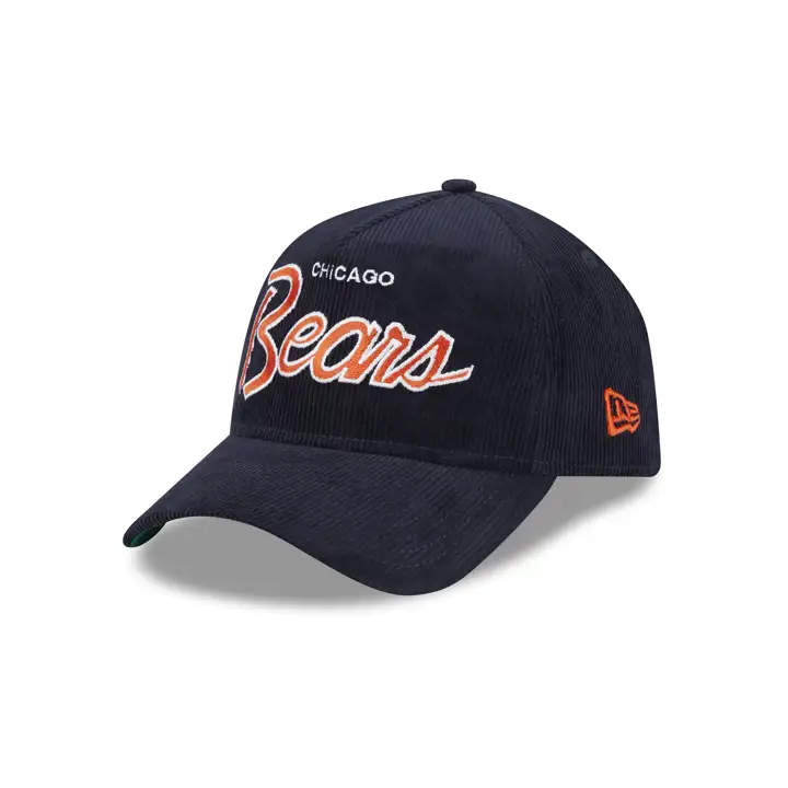 Casquette NFL Vintage Cord AF 9FORTY Chicago Bears MARINE/MARINE/VERT GRIS