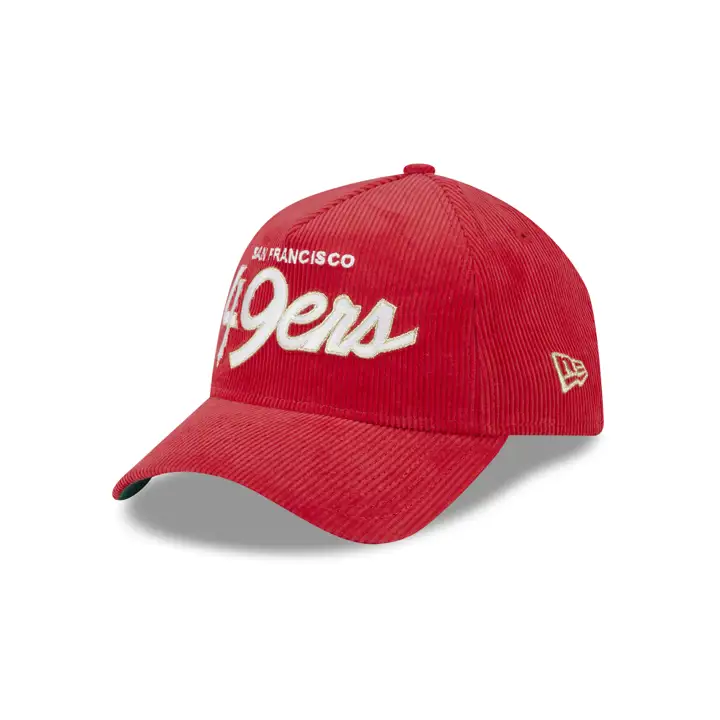Casquette San Francisco 49ers NFL Vintage Côtelé AF 9FORTY ROUGE ÉCARLATE/ROUGE ÉCARLATE