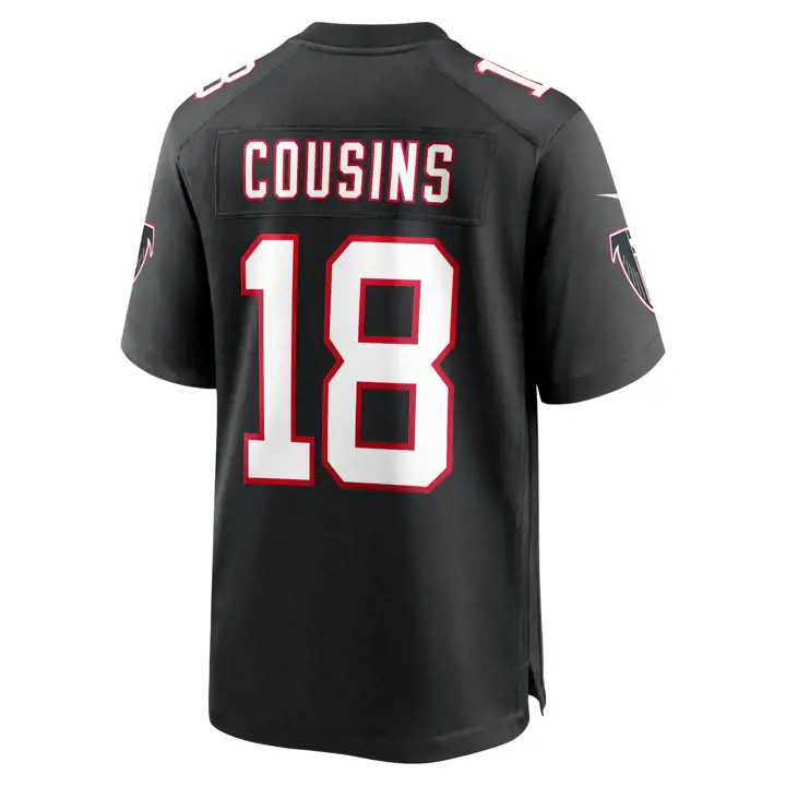 Maillot de match NFL pour homme Atlanta Falcons 24 Cousins NOIR
