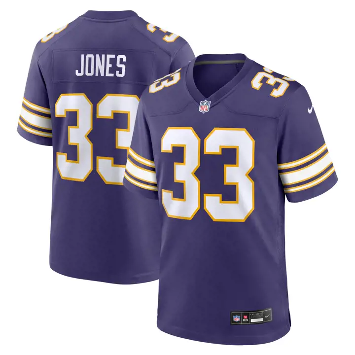 Maillot de match NFL pour homme Minnesota Vikings 24 Aaron Jones PNK