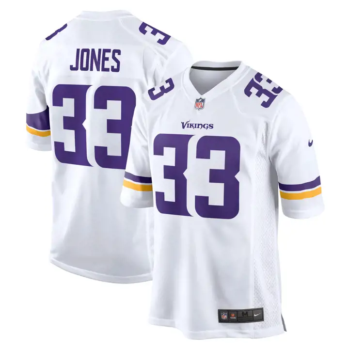 Maillot de match NFL pour homme Minnesota Vikings 24 Aaron Jones BLC