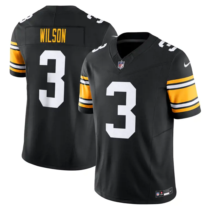 Maillot NFL homme coupe limitée Pittsburgh Steelers 24 Wilson BLK
